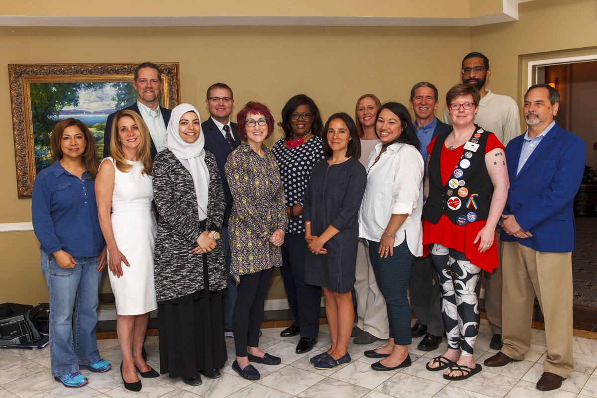 trustinkind's tweet photo. Just some of the #Virginia #PCCCtraining delegation including @BoldProgressive @SquireForYou @atoosareaser @alduring @Barnett4Del #RunTrainWin
Photo credit Barney Gomez https://t.co/qk5ZRXw6v7