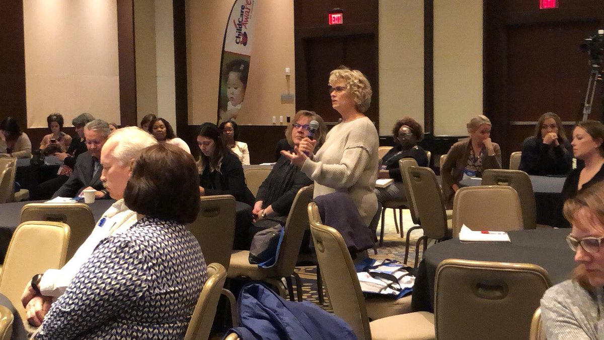 ChildCareAware's tweet photo. Elizabeth Bonbright, WA: “How do you think we can best impact the decisions our states make to make sure this money is used uniformly across the country?” #CCDBG #CelebrateChildCare https://t.co/UVt3VMOgmc