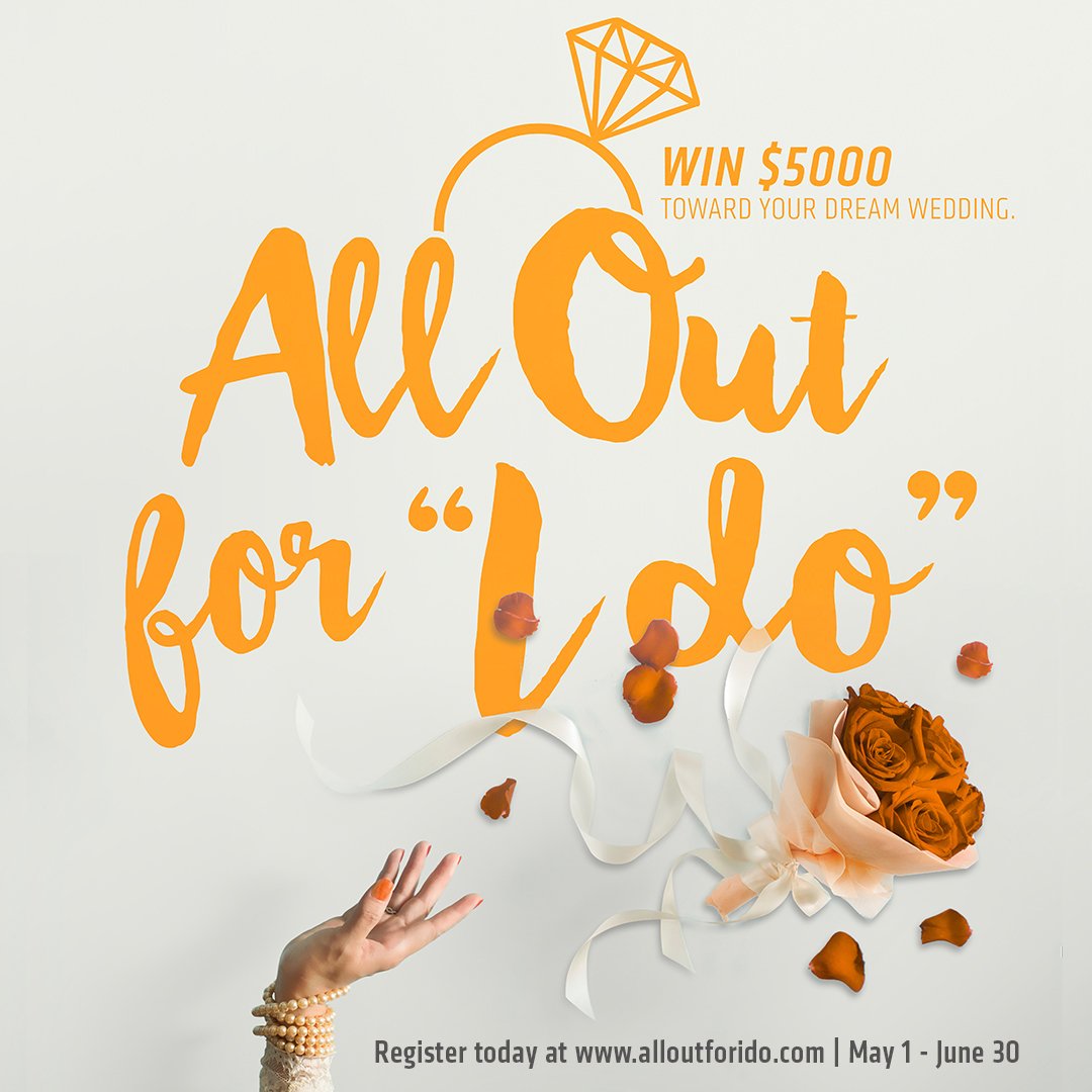 You know what they say, ‘couples who sweat together, stay together!’ Say “I do” to getting in the best shape of your life and get even more out of your big day by going #AllOutForIDo. Tag someone who’s a newlywed or engaged!