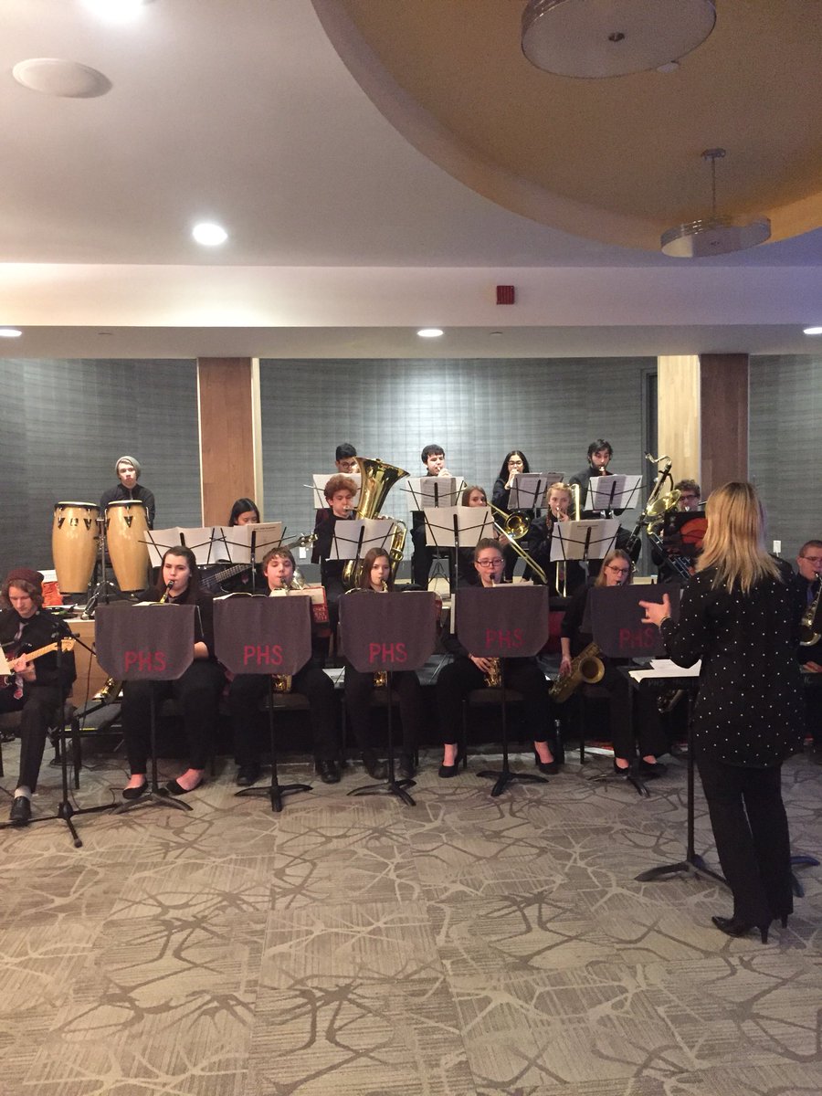 OPCouncil's tweet photo. Welcome to our #LeadON20 Forum! Starting the event with the amazing Jazz Cats and Prestatonix from Preston High School. @PHSMusicRocks @PrestonPanthers @phsactivities @wrdsb https://t.co/5TOzQiOS5k