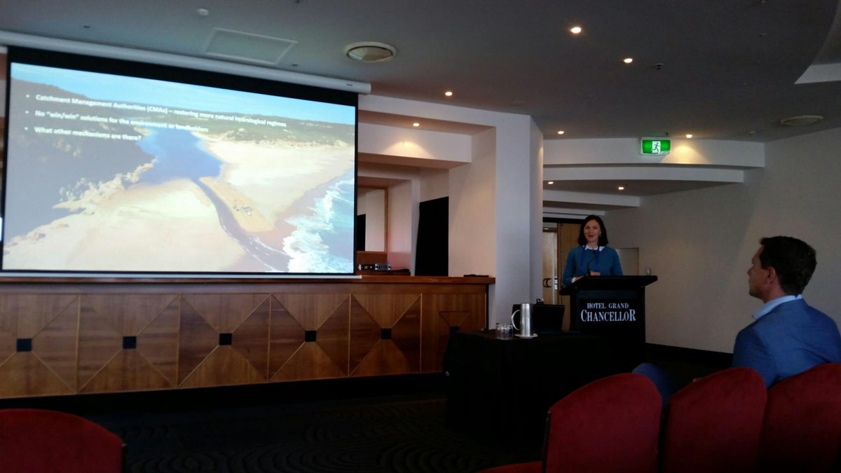 Great opportunity to share insights from my estuary management study tour at the Coast to Coast conference & celebrate with women in science @RMConsultingGr @DELWP_Vic #coasttocoast2018