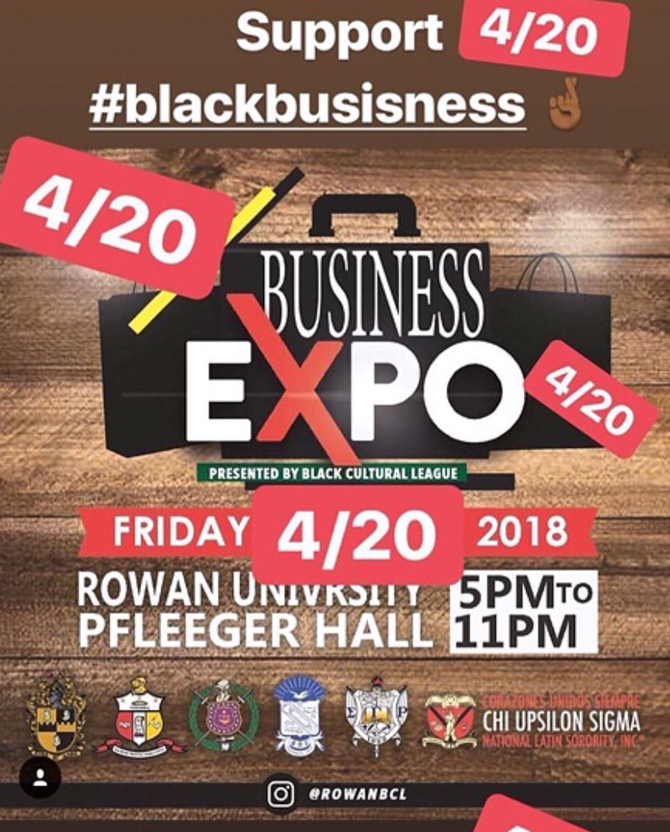 Brieautiful's tweet photo. ‼️‼️ Friday, April 20th ‼️‼️

Rowan’s Black Culture League Club presents a Business Expo followed by their annual Fashion Show!! Support BCL and ya girl 😋 and get those tickets now at the student center! You don’t wanna miss it cause we’re bringing some HEAT 😜🙏🏽✨ https://t.co/UB3FokRbTK