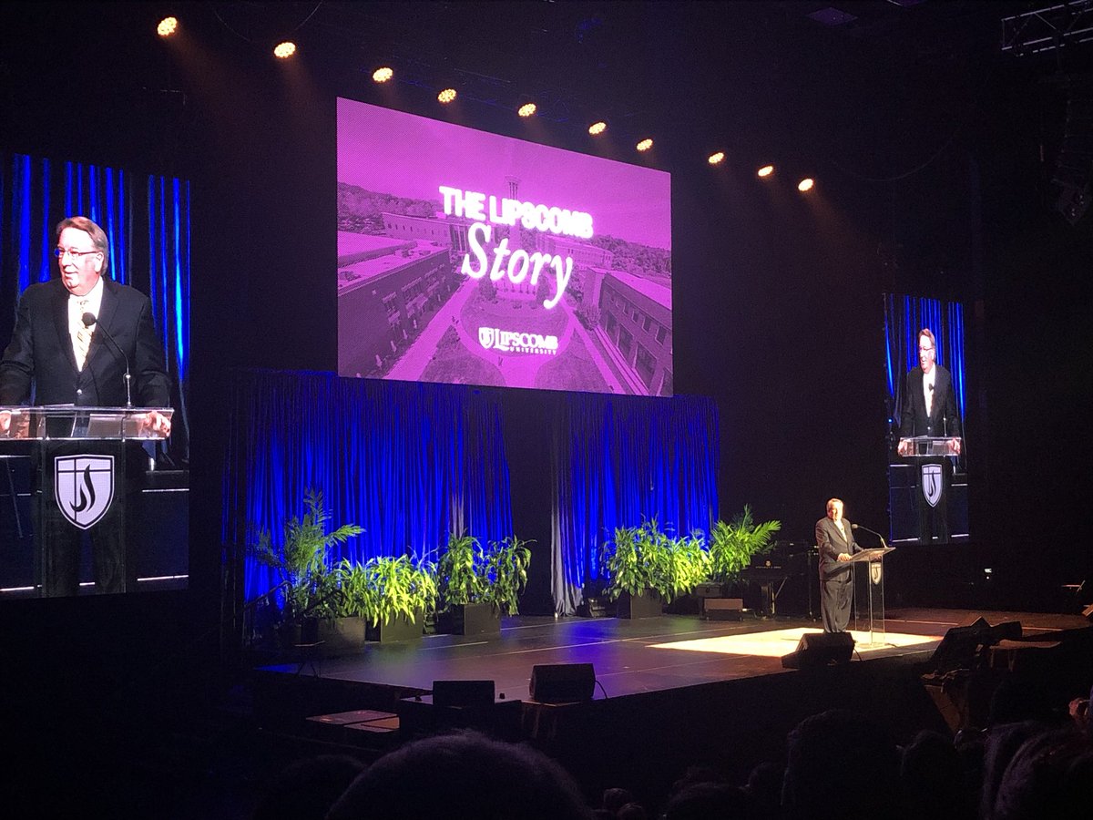 lipscomb's tweet photo. President Lowry is speaking now about our story — the Lipscomb Story. #LipscombImagine https://t.co/ZHBuoTmmoj