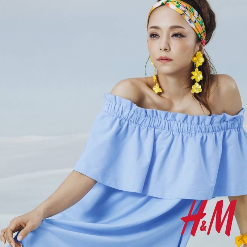 H&amp;M  Namie Amuro コラボ 安室奈美恵さんとH＆Mコラボ、23アイテムを公開！日本限定ネックレスも