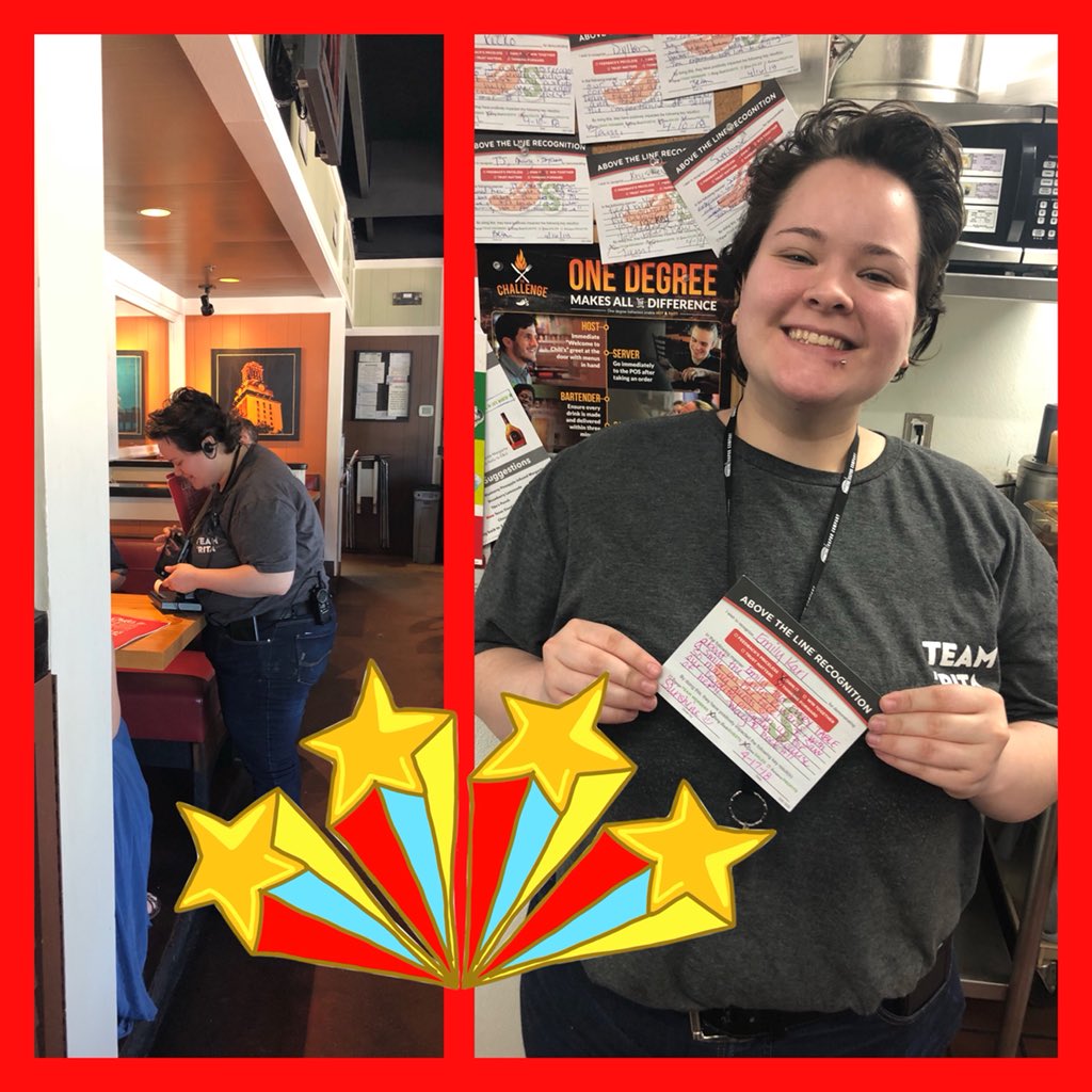 thesunshinesage's tweet photo. This ROCKSTAR told every single table about our @Chilis Rewards program today! She is singlehandedly responsible for dozens of signups! So proud of you, Emily, way to #OwnIt! #RainingATLs #WatchOutForThisTeam #TeamTemple @BrianAdkins1 @DahseMichelle https://t.co/3SC1PGxwVV