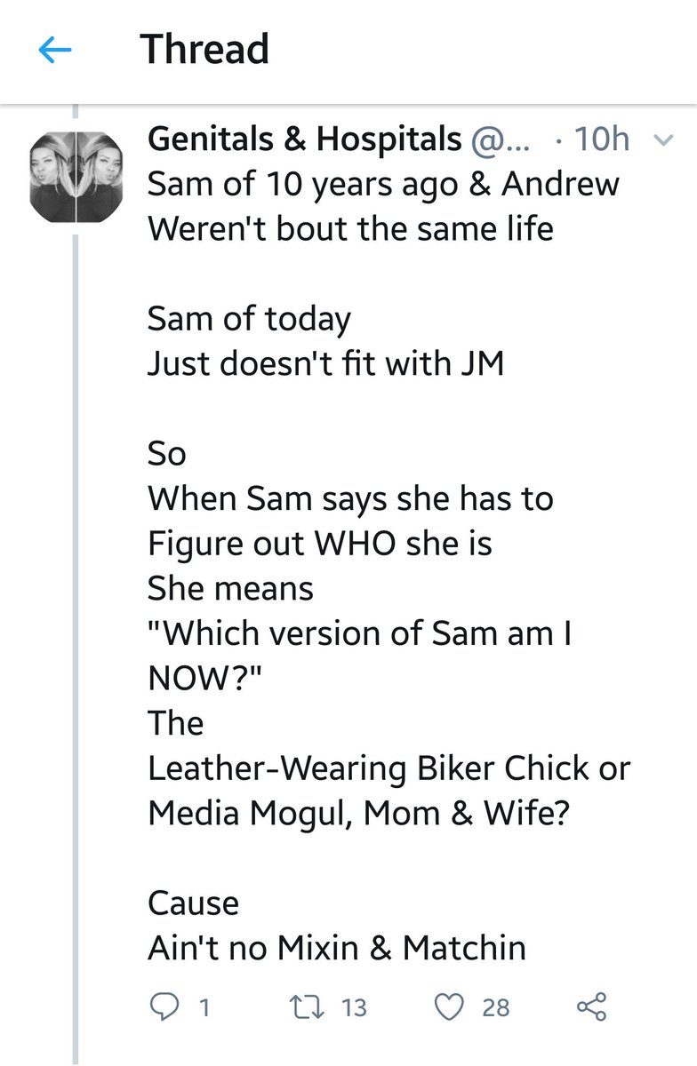 HollyMila's tweet photo. Ain't no Mix and Match ya'll... either P.I. or with Drew? #SaD 🙄 ✌😭😂😂 

#GH #SamMcCallBackInAction #SamMcCall #SamFF #JaSam #JasamInSwitzerland #JaSamReunion2018 #GH55 https://t.co/o9lRBttp6J