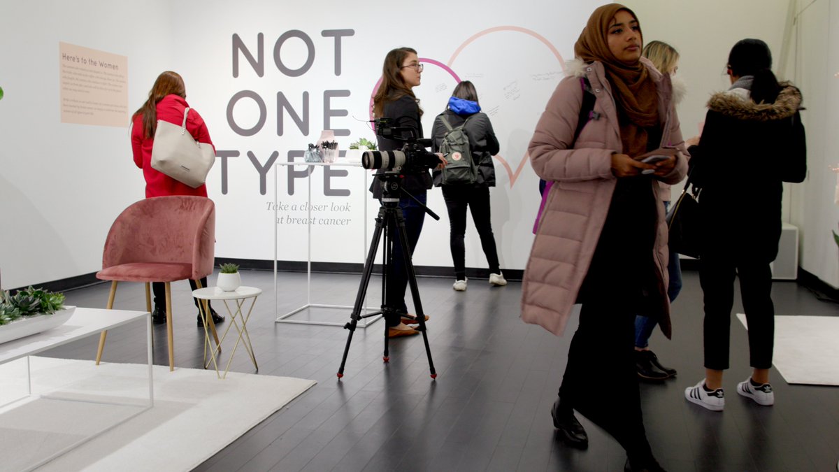 genentech's tweet photo. #DYK there are many different types of #breastcancer? Today we launched a pop-up experience with @LivingBeyondBC and @ThirdLove to educate that #breastcancer is #NotOneType. https://t.co/mZaDebvx6H https://t.co/0Dcwn6l97g
