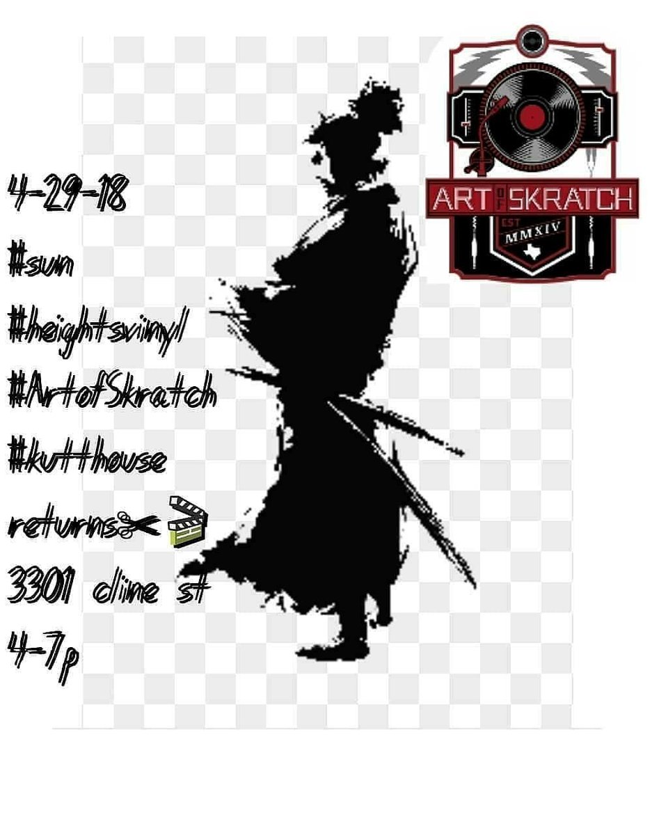 ARTofSKRATCH's tweet photo. #Kutthouse returns #monthly
#heightsvinyl #HeightsVinylrelocate
3301 cline st
#texas #Houston #Htown
#TRUETABLIST #RealDJ #skratchresponsibly #SKRATCHOUSTON #Skratchsociety #Community
#pullup #supportyourscene
Never a #cover
Just #CULTURE
#AOS ✂🎬
Rt https://t.co/oOSUCLcmQD