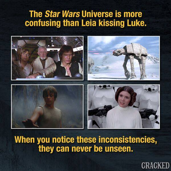 cracked's tweet photo. 20 Bafflingly Illogical Details Of The Star Wars Universe
- https://t.co/A8AHTegTar https://t.co/KkRYQgwPR7