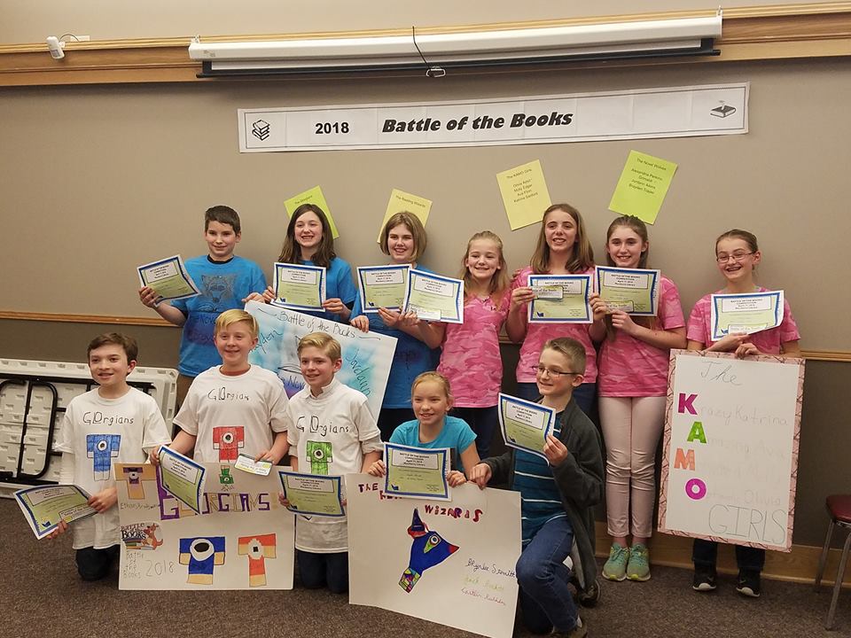 n_rose315's tweet photo. So proud of our Battle of the Books Teams! Congrats to the champs, The KAMO GIRLS! #acspln https://t.co/hotRHeNShd
