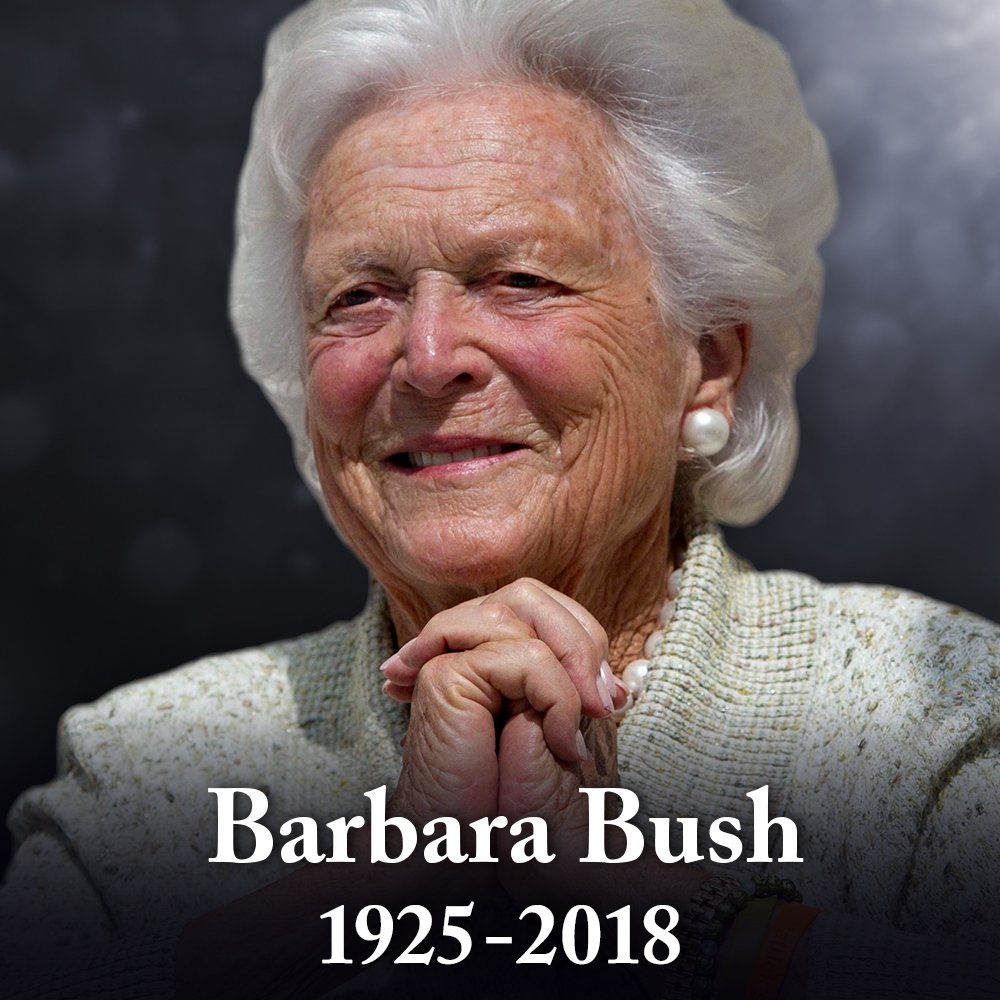 Barbara Bush set the bar and standard for women world wide! 