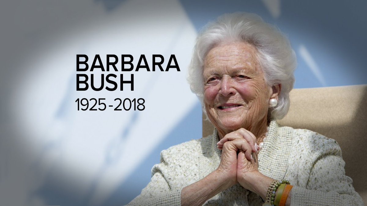 BREAKING: Former first lady Barbara Bush has died at age 92, family spokesperson says. abcn.ws/4brxl0