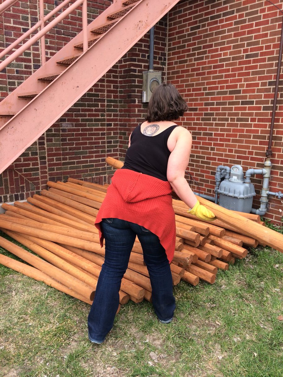KeepChadBeaut's tweet photo. Thanks CSC “Talk Dirty To Me” Ru Lagarry for helping deliver 100 landscape timbers! Breaking ground on School Garden Thursday with help from @chadronstate https://t.co/bR5an3JqAP