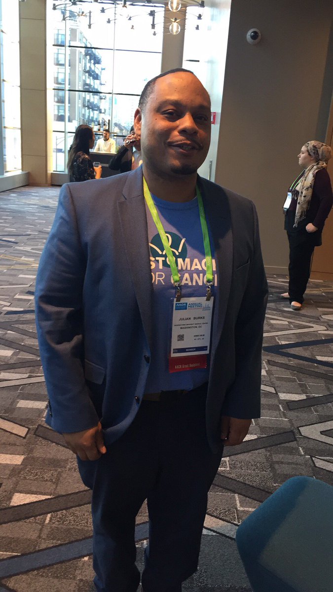 NoStomach4Cancr's tweet photo. Ready to present our No Stomach For Cancer AACR Fellowship Grant for Strategies to Improve Immunotherapy for Gastric Cancer to Dr. Julian Burks of Georgetown University Medical Center. https://t.co/D4FmJOFzXM https://t.co/KC41mwAm0G