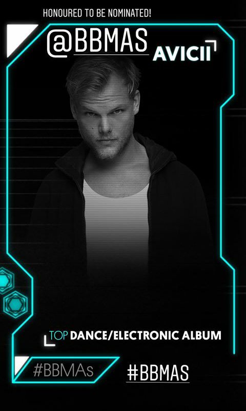 AviciiPy's tweet photo. Avicii nominado en los Billboard Music Awards 👏

En la categoria:

Top Dance/Electronic Album

#BBMAs https://t.co/rmWb7EbhEn