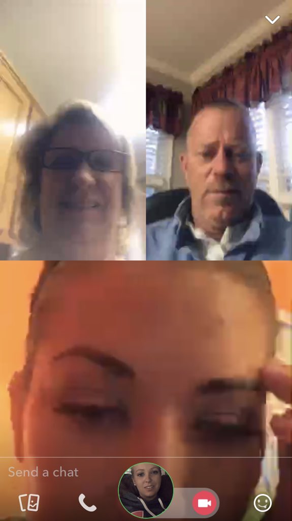 lauralou0117's tweet photo. So Snapchat gets a new update so of course we had to try it out even though we’re all in the same house😂 #theLonglife https://t.co/04jsdmKZlv