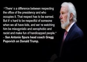 ZK201's tweet photo. Completely agree. Although, who cares for a second about your respect. People, including kids, watch you disrespect legitimate questions from hardworking people trying cover your league and make an honest living. Sad that Popovich acts like this + demands respect from others #NBA https://t.co/l2Y3QhzhaC