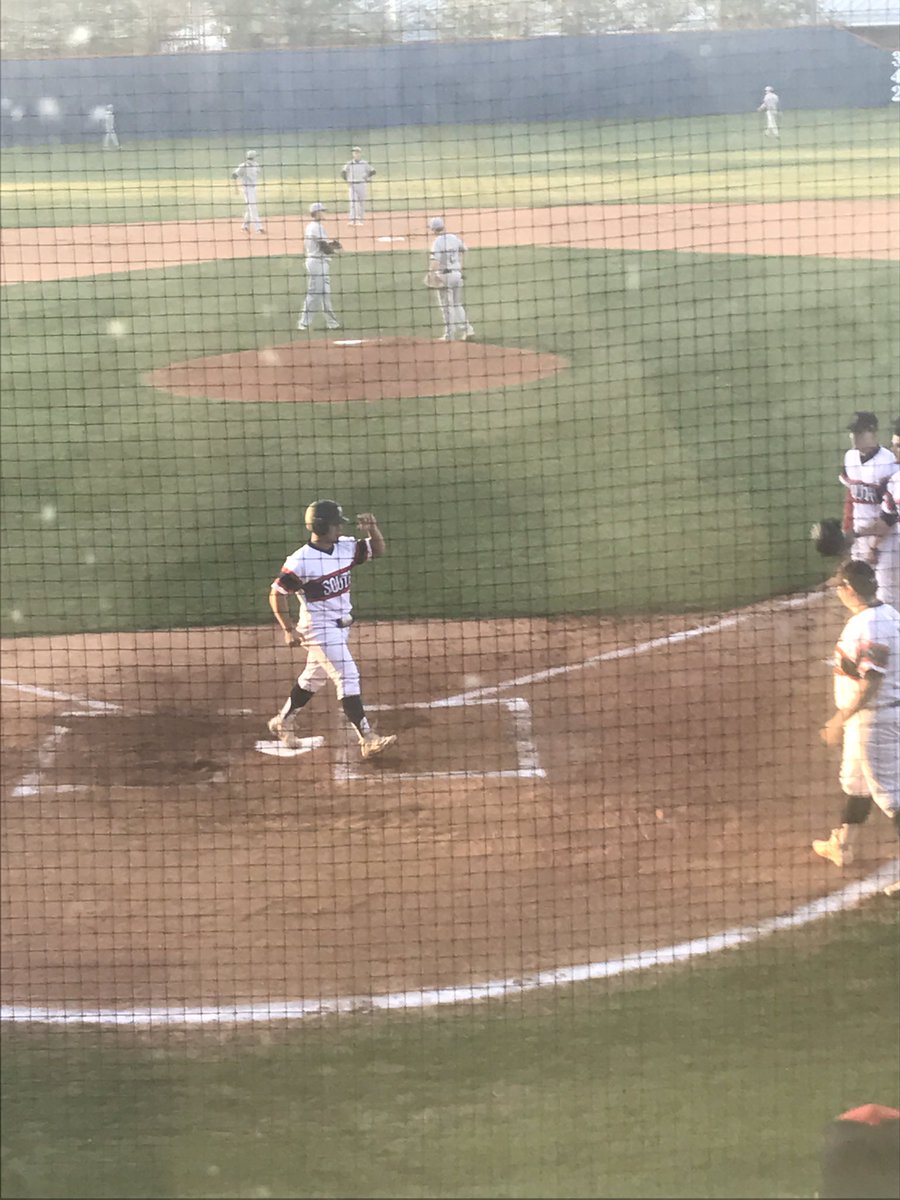 LyonsDavy's tweet photo. Ricky Boleware smashes Homerun !! South Jones 1 Greene County 0 Bottom of 1st Inning. #SJ Braves Baseball https://t.co/aBabwdxurx