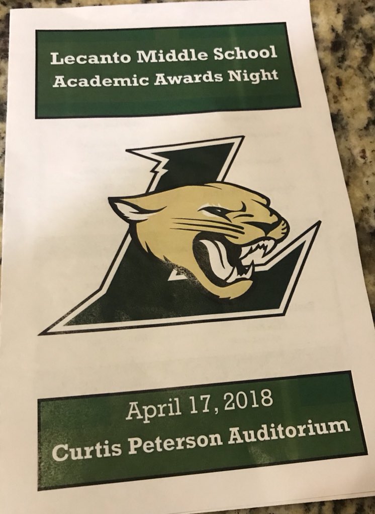 Goolsbydi's tweet photo. So proud of all the hard work and achievements of our students @Lecanto_Middle. Great job to our guidance team for an amazing awards night @mindy_melito @benedettojp #WeAreLMS https://t.co/nrjR16tVMc
