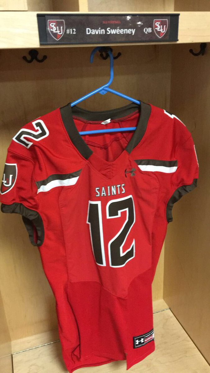 davin_sweeney's tweet photo. Excited to announce that I will be continuing my academic and athletic careers at Saint Lawrence University! Thanks to everyone who has helped me along the way. @Coach_KBruno @XBHS_Football @20XFB15 #SLU22 🔴⚫️⚪️ https://t.co/wvx36xFPQ4
