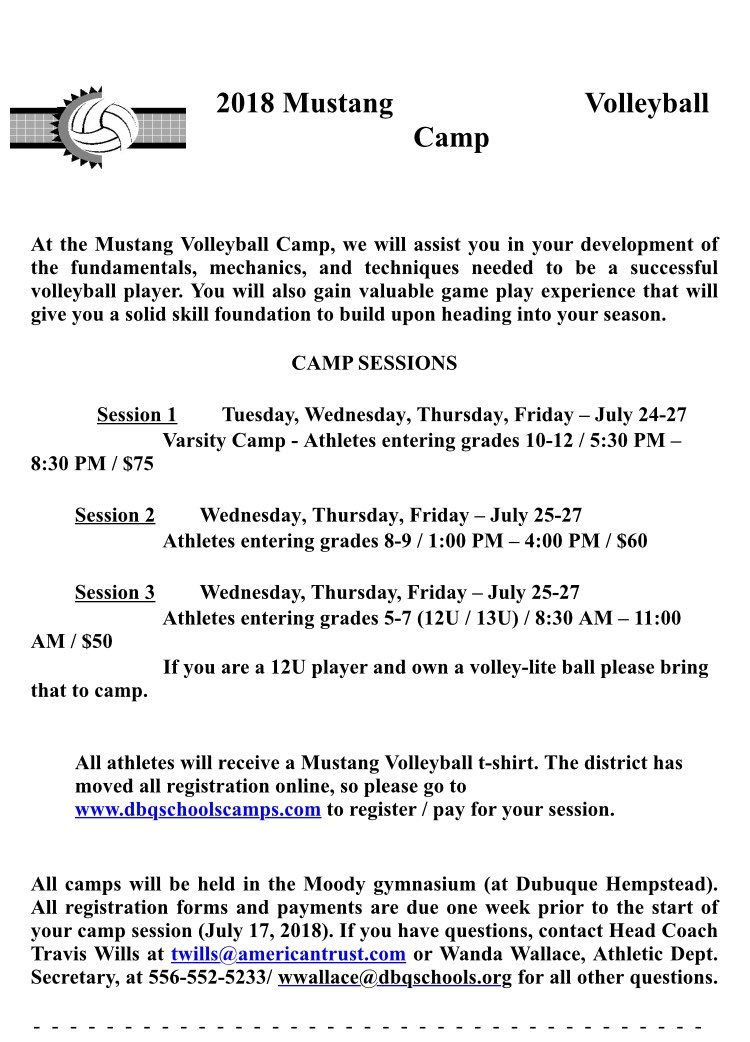 HHSvballshark's tweet photo. For all those interested, 2018 Hempstead Volleyball Camp. Follow the flyer for information and we hope to see you come July‼️🏐 https://t.co/iRKF5eXR8p