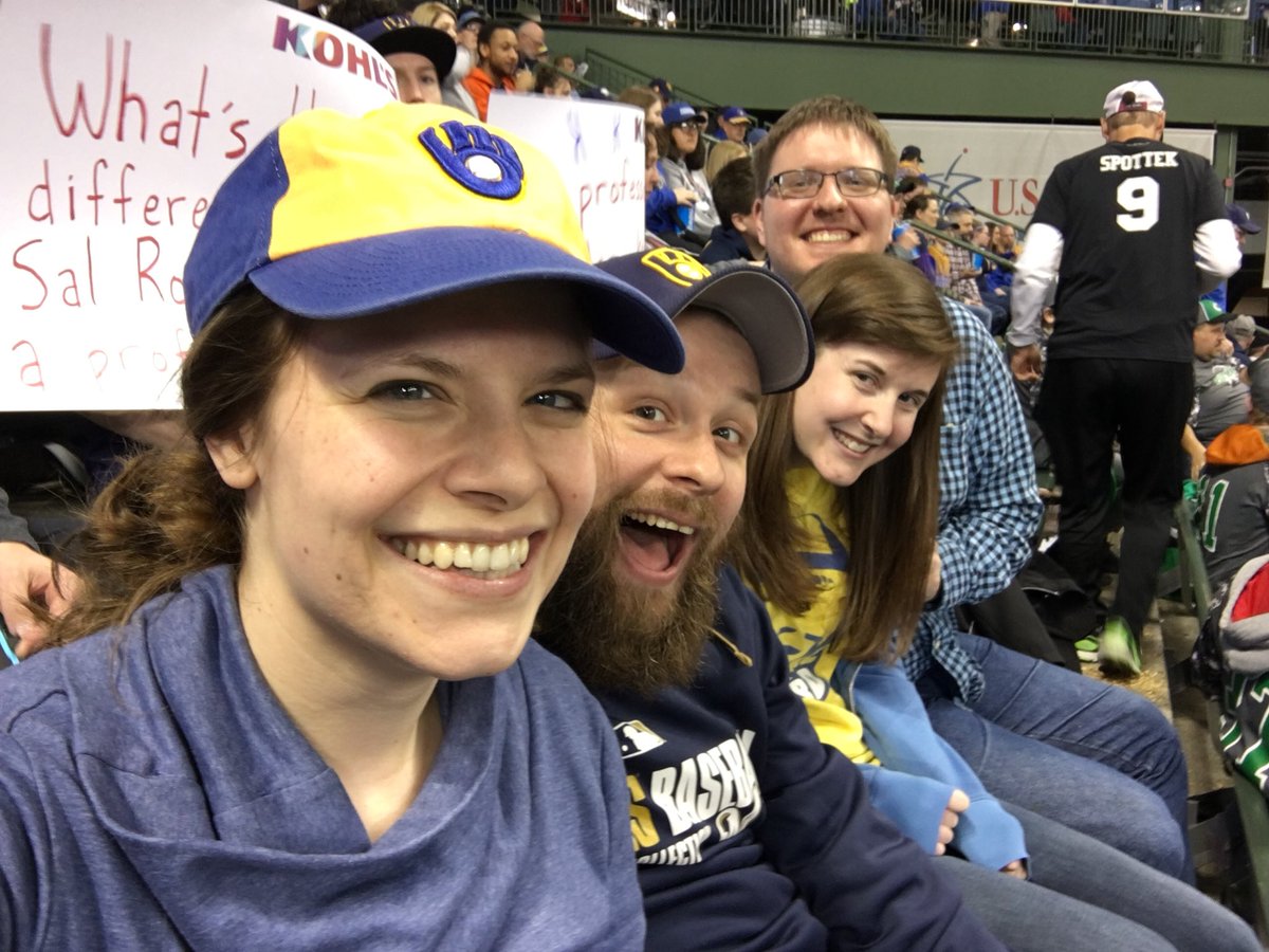AdventurerCora's tweet photo. Let’s go Brew Crew! #thisismycrew #brewers #springinsidewinteroutside https://t.co/2L3lO77Tsw