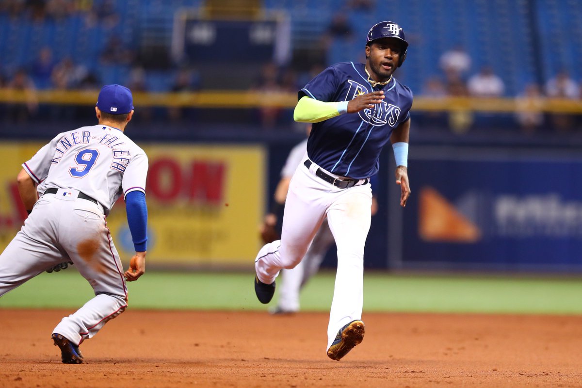 RaysBaseball's tweet photo. Two hits for @Adeiny11 and @CCron24, but just one run so far.

Cron's streak is up to seven.

We trail 5-1 in the fifth. https://t.co/fOrT4sIFlm