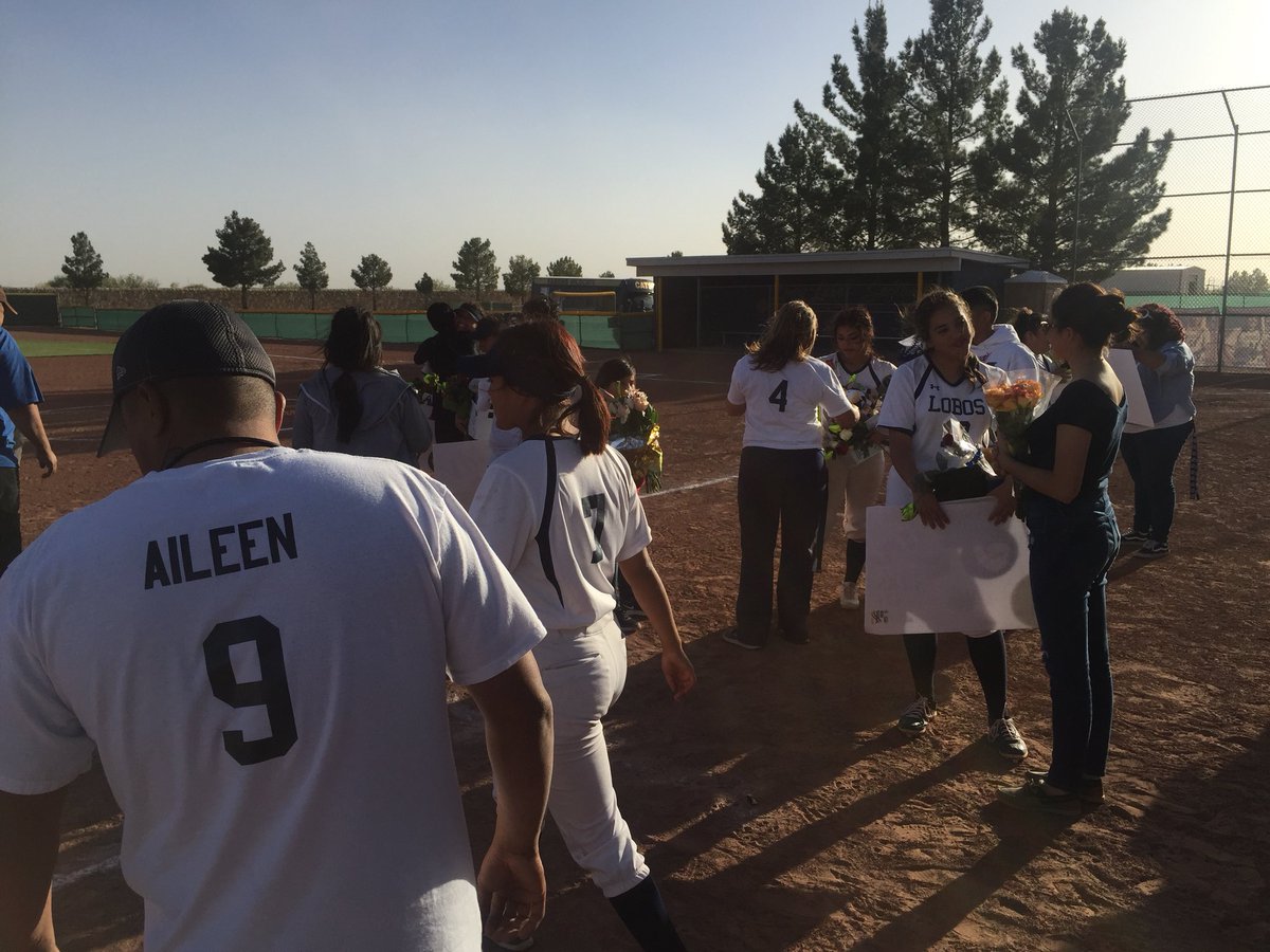 LoboPrincipal's tweet photo. Senior Night for our wonderful class of 2018 Lady Lobos!  What a great game! Lady Lobos win 10-7.  Great job Lobos and Coach Fitzpatrick! https://t.co/pW2D3jtmhN