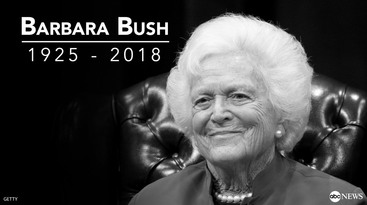 Barbara Bush was one of only two first ladies in the history of the United ...