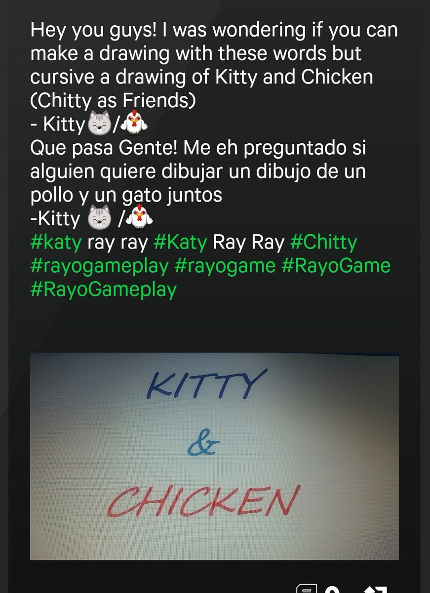Rayo_Gameplay's tweet photo. Oye chicos por si no han visto mi publicación en Deviantart pues me gustaría su opinión y saber si hay algún #Designer que quiera hacer esto para mi (pollo) (gatito) https://t.co/eeT3GtXvuo