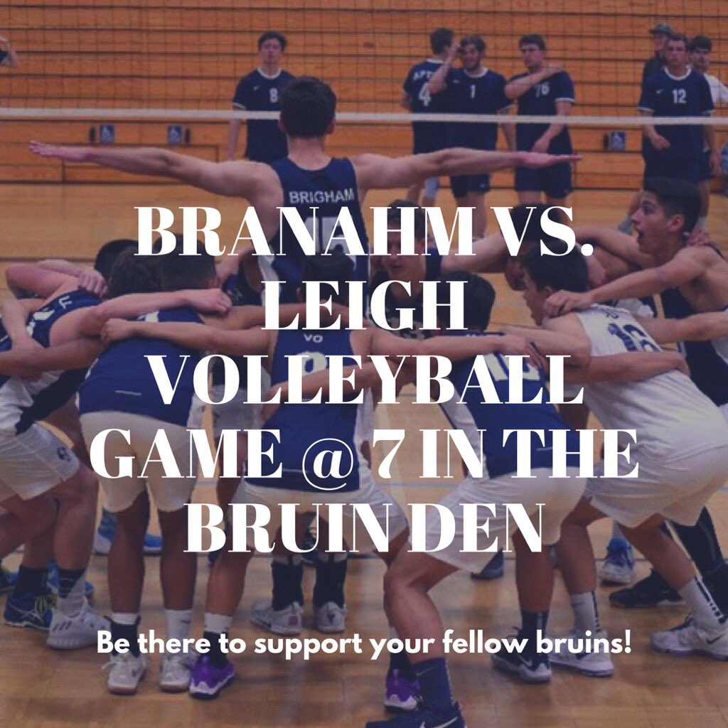 BranhamBlue's tweet photo. 2NITE! BE THERE AND BE LOUD!!! 🐻💙🏐 https://t.co/FhIIyySVvK