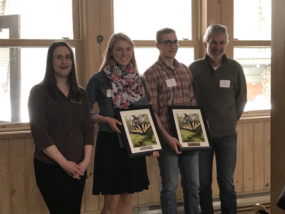 PaulaMurphy39's tweet photo. We are very proud to be announcing that Aiden from Bear Creek S S and Cassidy from Stayner Collegiate are the 2018 recipients of  the Young Conservation Champions at the Nottawasaga Valley Conservation Awards tonight!@SCDSB_Schools https://t.co/C1PsZlscLq