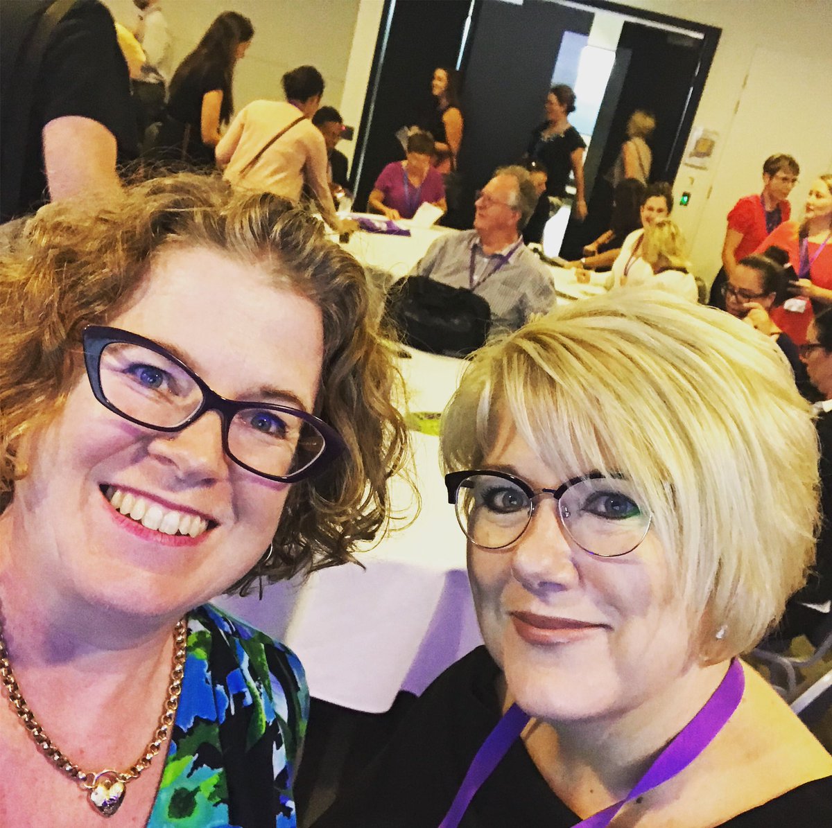 melkettle's tweet photo. About to jump on stage at #agames - but first it’s @JaneneWardrop speaking about saving money on events. We both were PCOs in a past live! #wecouldbetwins https://t.co/vuzCs10aqa