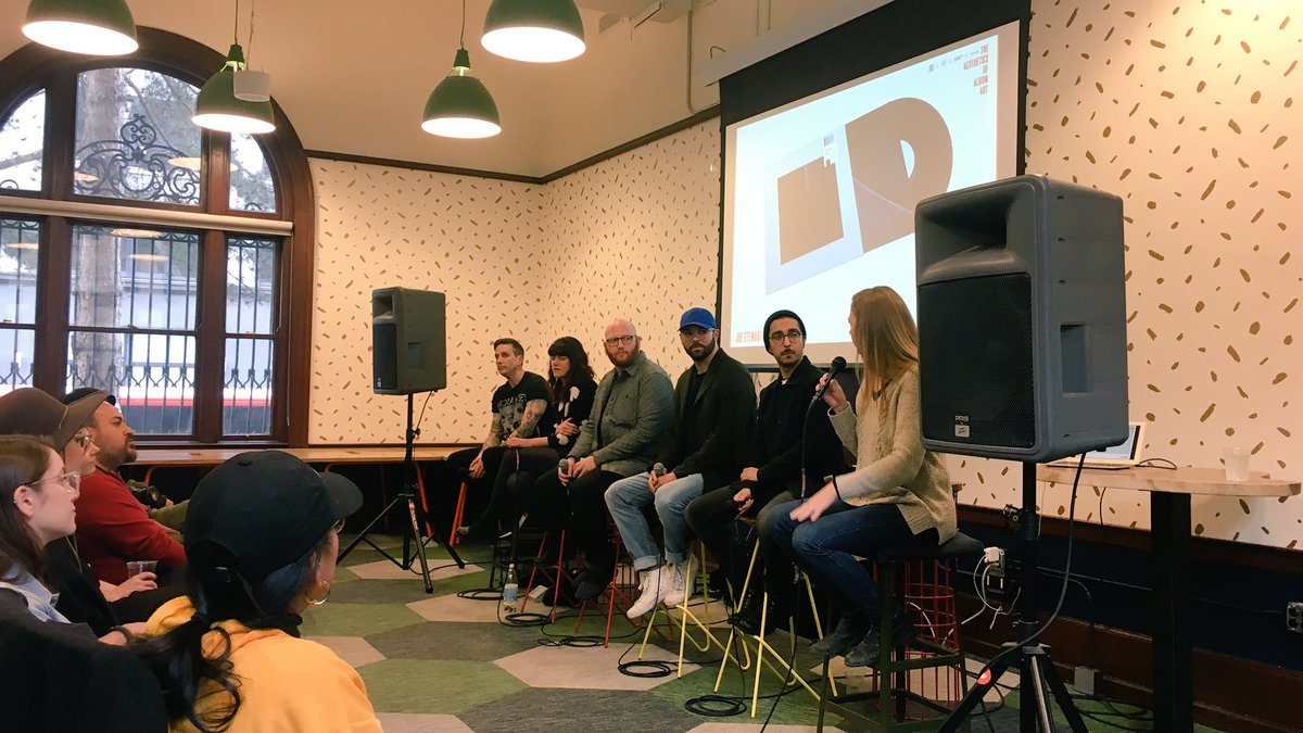 TheFOWShow's tweet photo. Talking album art at Design Week Portland 🎷 https://t.co/CJoiqnWAzY