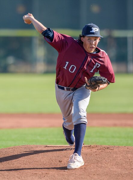 Men’s Golf team member Caden Christopherson with the strong outing on the mound today in the 11-2 win over Chandler! #twosportathlete