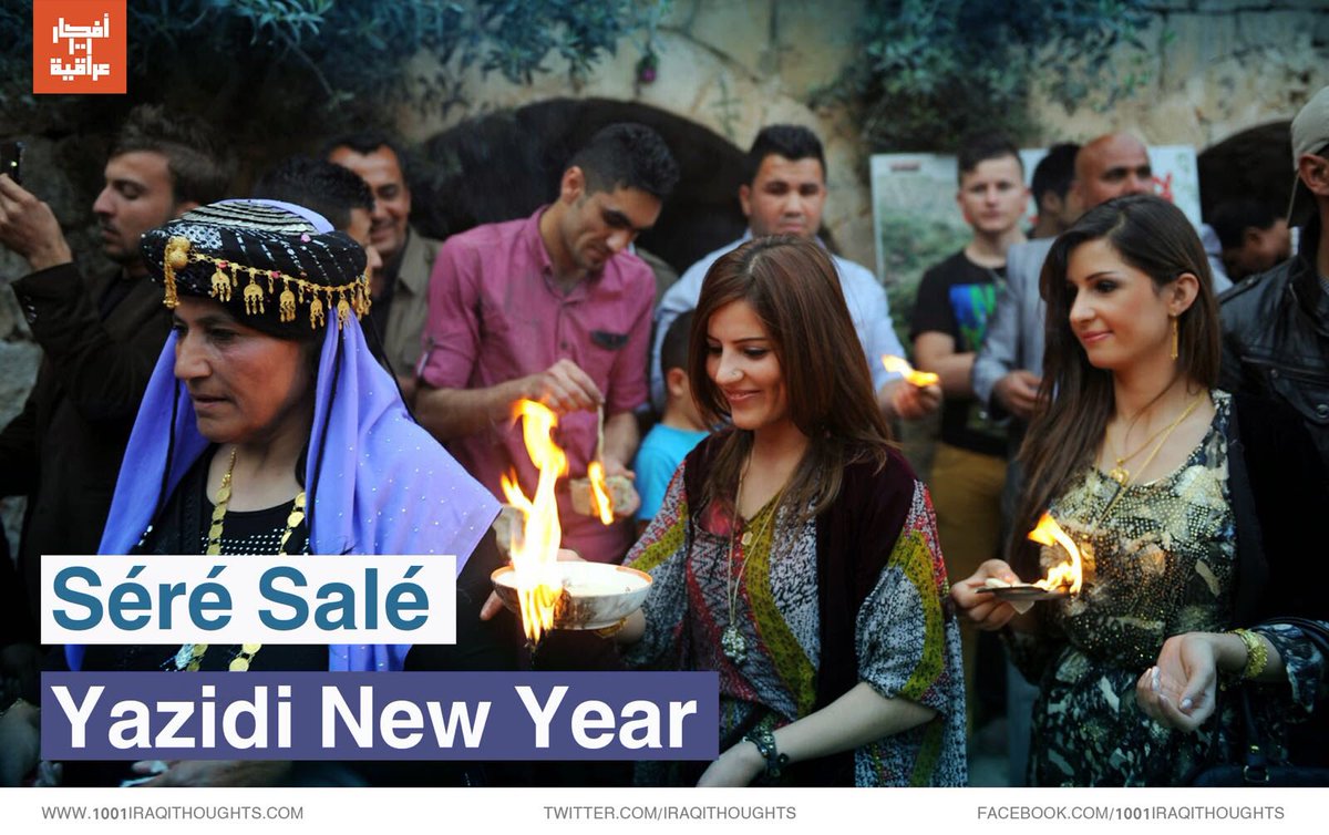 IraqiThoughts's tweet image. Séré Salé or Ser Sal is the Yazidi new year and a celebration of nature and rebirth with roots dating back to the ancient peoples of Mesopotamia. We wish the Yazidi community in Iraq and around the world a happy and peaceful new year.