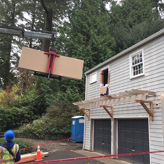 Drywall’s up next...finish line just around the farthest corner..#clarkbuiltinc #timberbuilt #adamrenna
