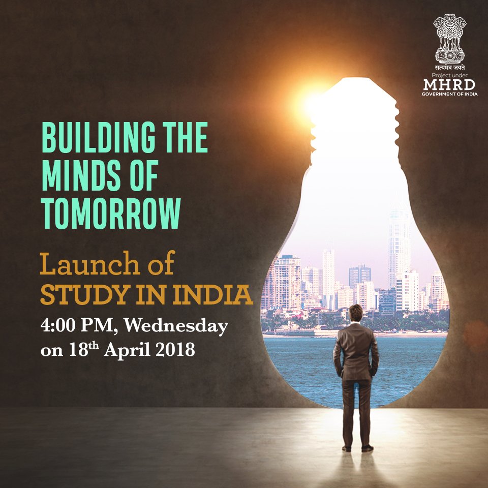 With the launch of Study in India, we're welcoming the world to a portal of advanced learning, cutting-edge technology and superior STEM education. Log onto studyinindia.gov.in to know more. #StudyInIndia #DiversifyLearnRise