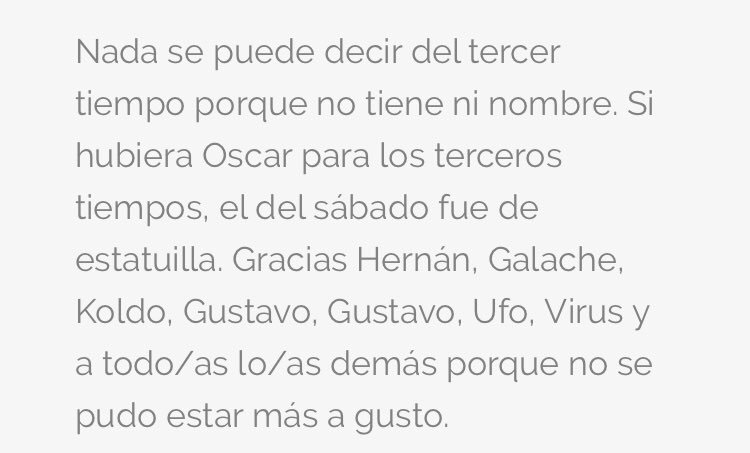 RugbyAlcorcon's tweet photo. Ciertamente ya lo sabíamos, pero que lo reconozcan así lo hace mejor. Declaraciones de @MADRugbyBoad sobre el tercer tiempo de @PiscoChuzo #Gracias https://t.co/haGOlLstE0