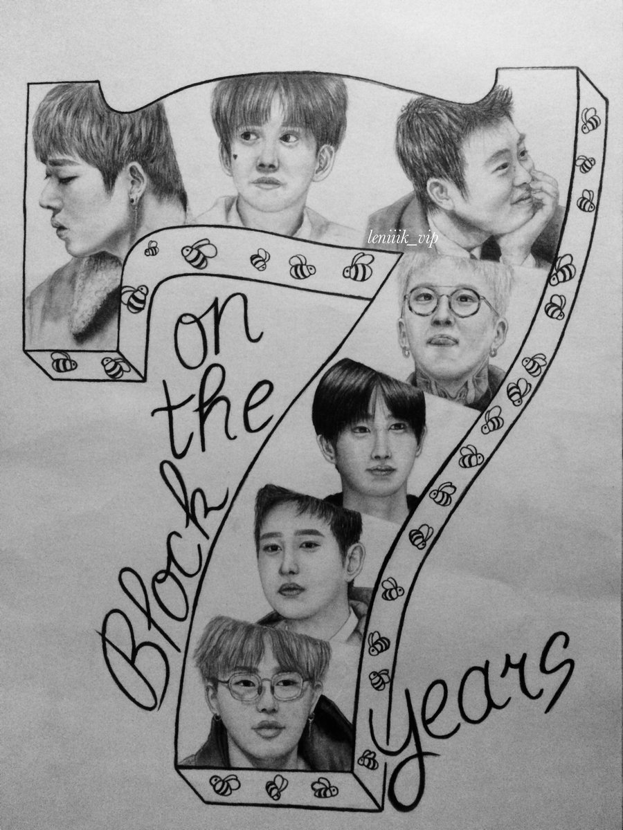 leniiik_vip's tweet photo. They celebrates their 7th anniversary just a few days ago and they are starting their 8th year now. Wish them the best and I hope we’ll be as Block B and BBC for so long #7YearsOnTheBlock #BlockB #BBC #fanart #drawing https://t.co/4SlQbjRpOv