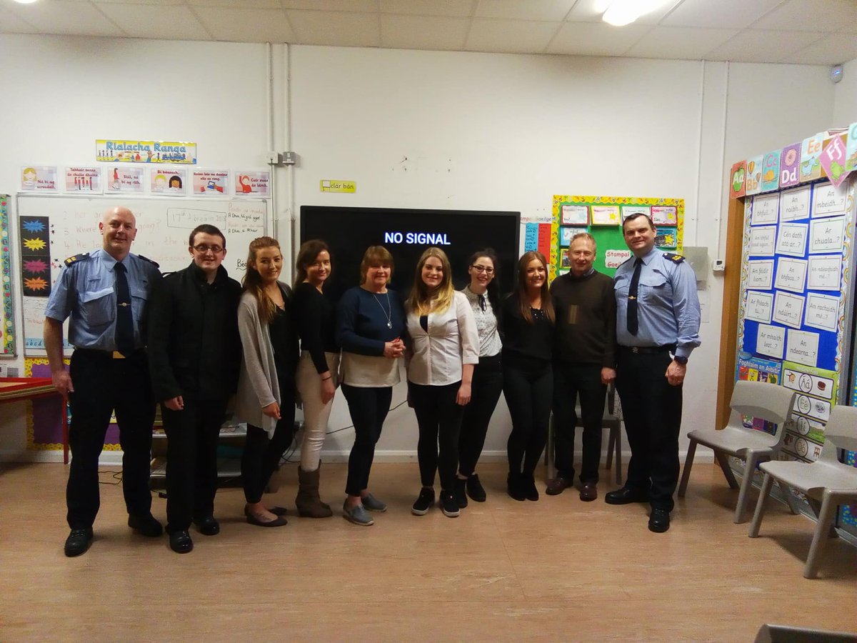 paddyblake17's tweet photo. GMIT Event Management were delighted to host a very interesting talk for parents in #GaelScoilDara in Galway with excellent speakers from @GardaTraffic and @lurtel about online safety training for their children being active online @GMITOfficial  @GMITTourismArts #events https://t.co/nnDody12ZH