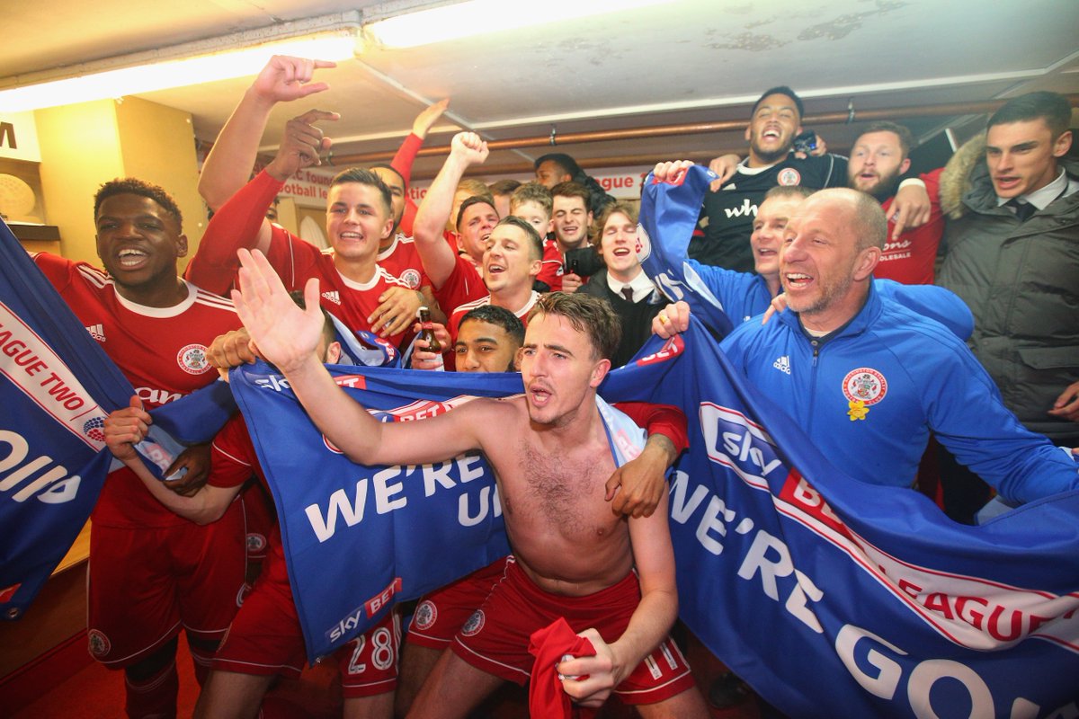 HUGE night for Accrington Stanley.

They've been promoted to League One for the first time in their history. 👏  

More 👉 bbc.in/2HsaUMO