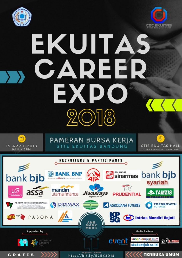 Ekuitas Career Expo 2018 – CDC STIE Ekuitas event.narema.id/acara/ekuitas-…