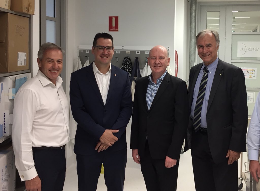 Pleasure to host both our local member @JAforBennelong and Assistant Minister <a href="/ZedSeselja/">Zed Seselja</a> <a href="/MinomicInt/">Minomic Int'l</a> today to discuss our solutions for #prostatecancer diagnosis and therapy