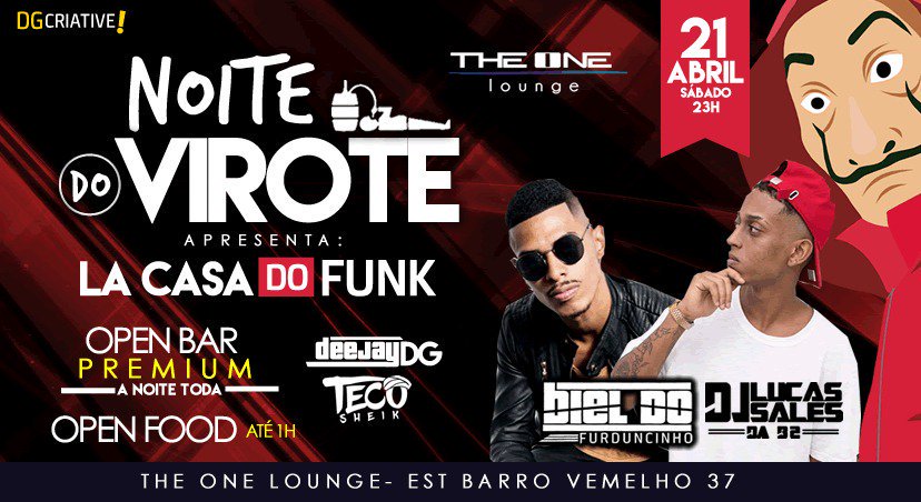 Gabriel_castro5's tweet image. Próximo sábado na nossa NOITE DO VIROTE vem com tudo👌🏻 e promete virar a verdadeira “LA CASA DO FUNK”
.
Edição com duelo dos dj’s BIEL DO FURDUNCINHO e LUCAS SALES DA B2😱 🔊
 VEM VEM LISTA CMG!! 97338-3626
 @NoiteDoVirote  #NoiteDoVirote