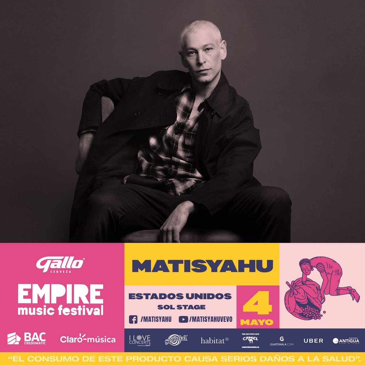 puntoguate's tweet photo. 🎤🎶 #Matisyahu el creador de "King without a crown" dirá presente en el #SolStage del #EmpireCinco / todos los detalles en https://t.co/k9PCTETx6K @TioEmpire https://t.co/AwdlXXIeJu