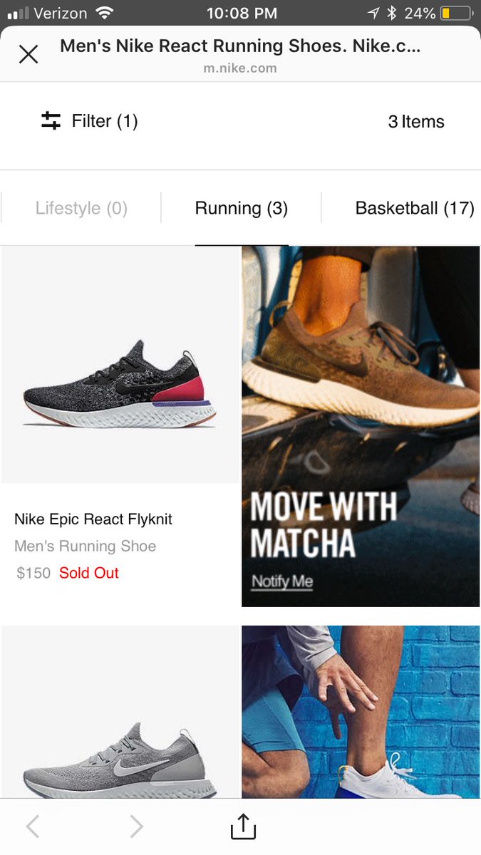 nike store twitter page