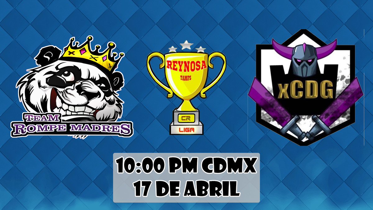 🏆Liga: Cr Reynosa 🏆
🤼‍♂️Equipos: <a href="/TeamRompeMadres/">Team Rompe Madres</a> Vs xCDG🤼‍♂️
⏲Hora: 10:00 PM CDMX⏲
🔴En Directo🔴
youtube.com/watch?v=mHtZgs…