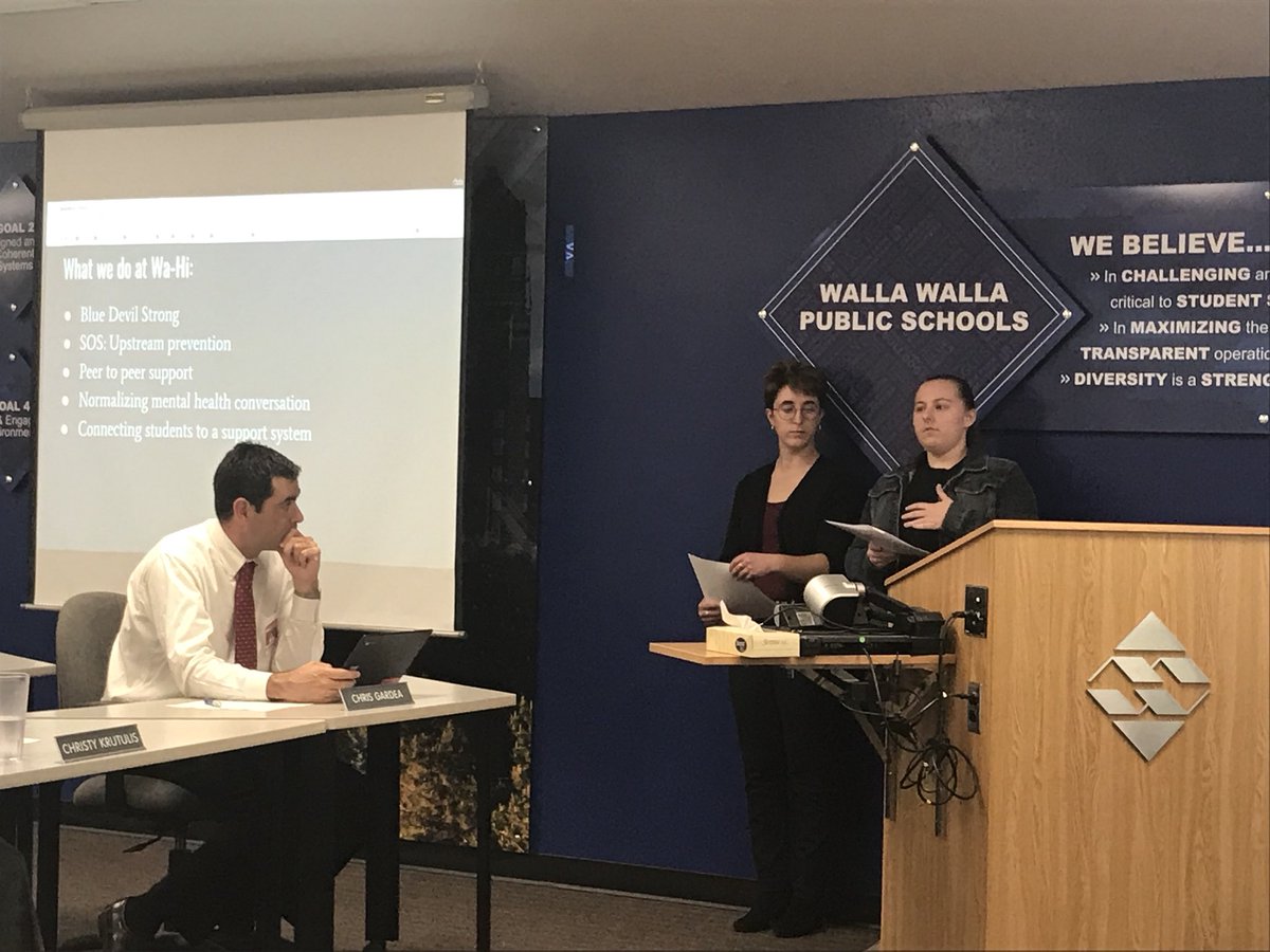 WadeSmithEdD's tweet photo. Amazing @wwschools bd mtg tnite. Gear up students talking about college/career. WaHi students sharing @Bluedevilstrong #sourcesofstrength. Capped off with Nov 18 Bond rec from facilities task force ! https://t.co/IdNTvHxs17