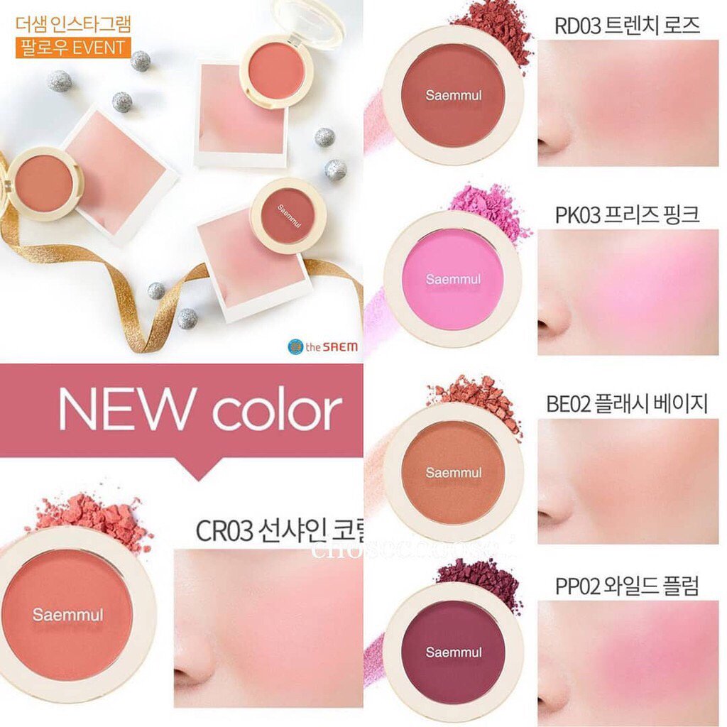 TiingOppaShop's tweet photo. #พร้อมส่ง The Saem Saemmul Single Blusher 

🌟 ตลับละ 180 บาท 
🌟 #BE02 #BR01 #BR02 #CR01 #CR02 #CR03 #OR01 #OR02 #PK01 / #PK03 #PP01 #RD02 #PP02 #RD01 #RD03
🌟ค่าส่ง 40/60 
🌟สั่งทาง DM ค่า

#คสอเกาหลี #คสอพร้อมส่ง #howtobeauty #HowtoPerfect #blusher #saemmul https://t.co/niOJMDsWgr